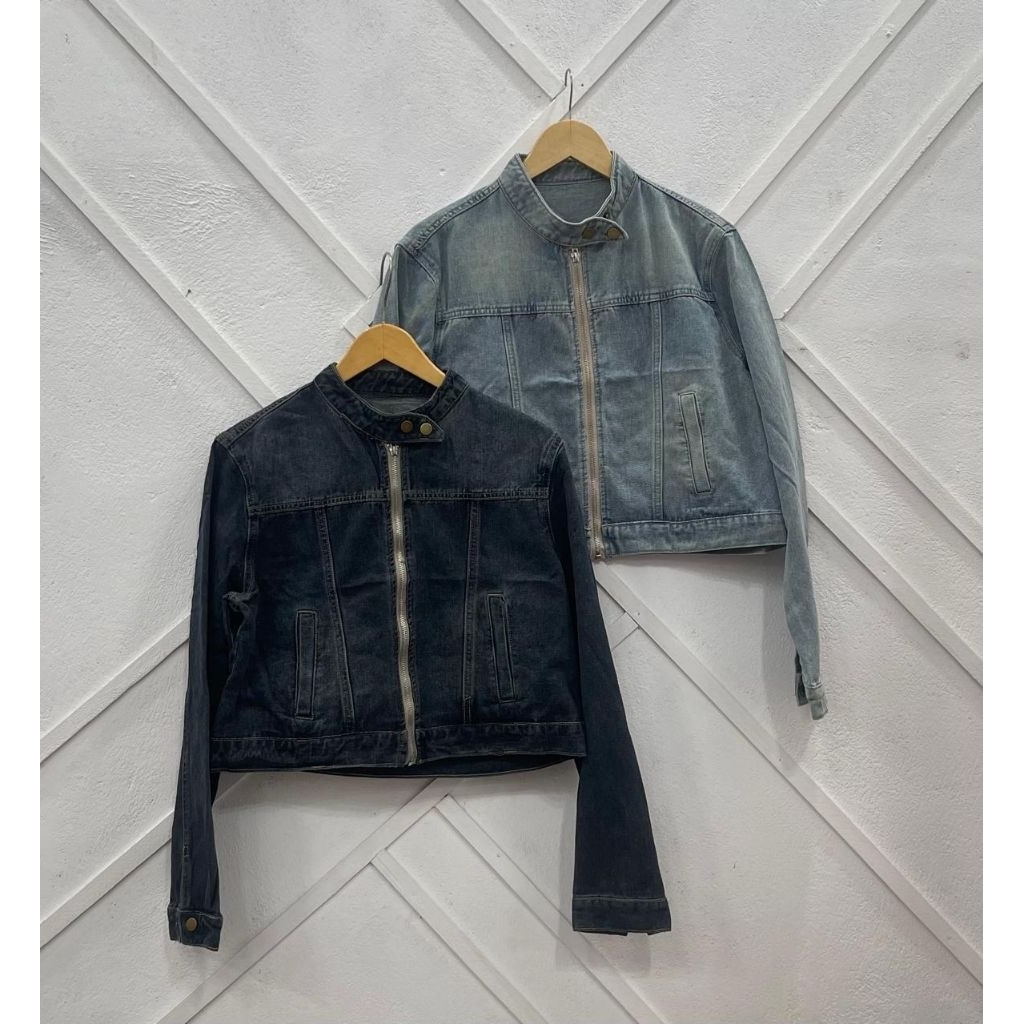 Blus Wanita Import Bahan Jeans 289