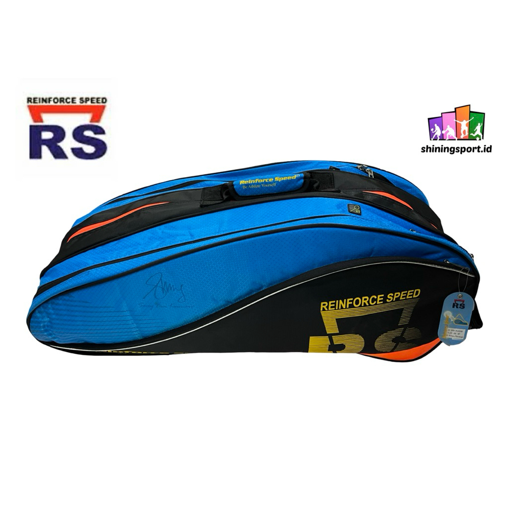 Tas Raket Badminton RS 3R Bahan Super Tebal Ransel Thermal Bag BT-9 Player Plus 05 AF 100% Original