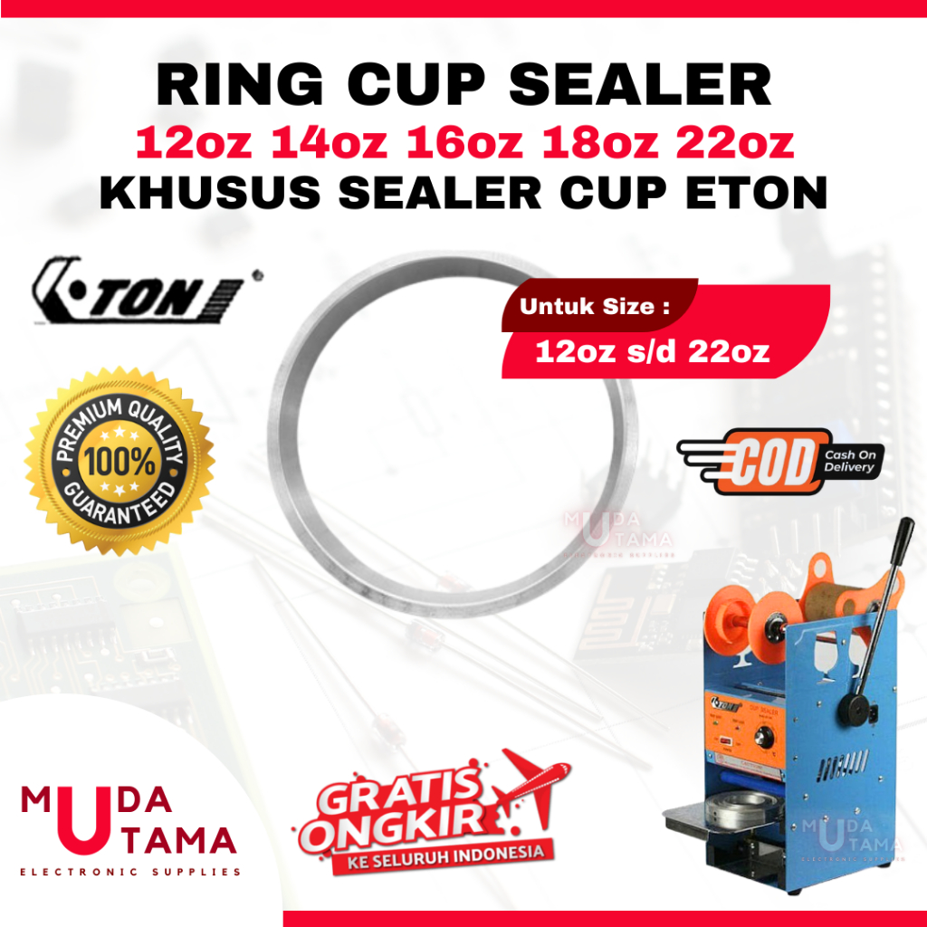 RING CUP SEALER ETON 12oz s/d 22oz FLAT CUP | RING SEALER CUP ETON | RING SEALER CUP ETON 12oz | RIN