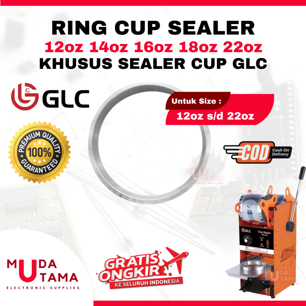RING CUP SEALER GLC 12oz s/d 22oz FLAT CUP | RING SEALER CUP GLC | RING SEALER CUP GLC 12oz | RING S