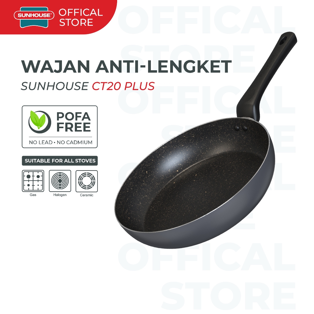 Sunhouse CT20 Plus Frypan Anti Lengket 20 cm 1 Pcs
