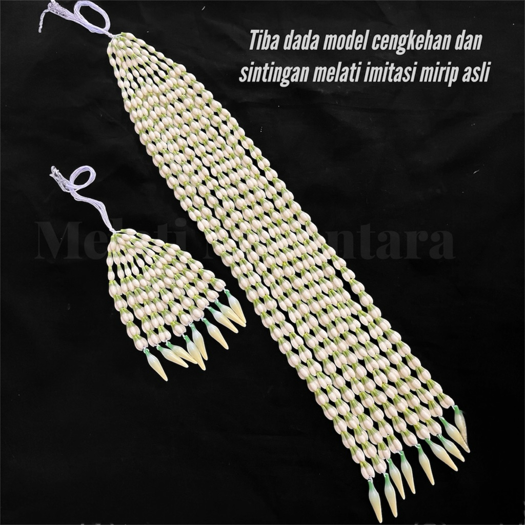 Tiba dada dan Sintingan pengantin sunda Model Cengkehan melati imitasi mirip asli