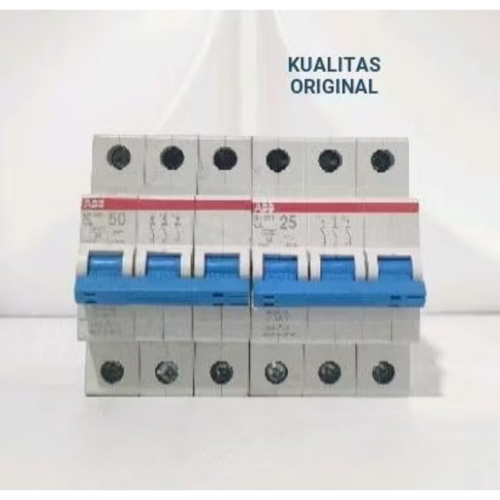 MCB PLN ABB SH biru 3phase 203 second original