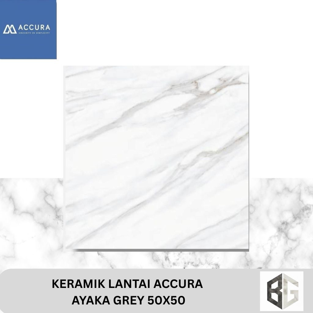 KERAMIK LANTAI ACCURA Ayaka Grey 50x50