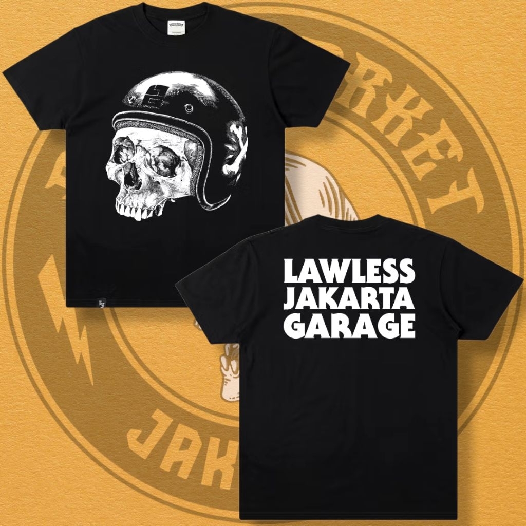 Lawless Jakarta Garage - Garage Skull Tshirt