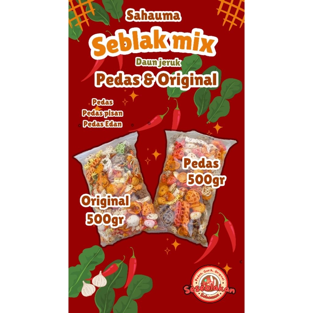 Seblak Mix 500 Gram Seblak mix 1 Kg Seblak Mix Seblak Mix Campur Seblak mix Kerupuk Seblak Mix Krupu