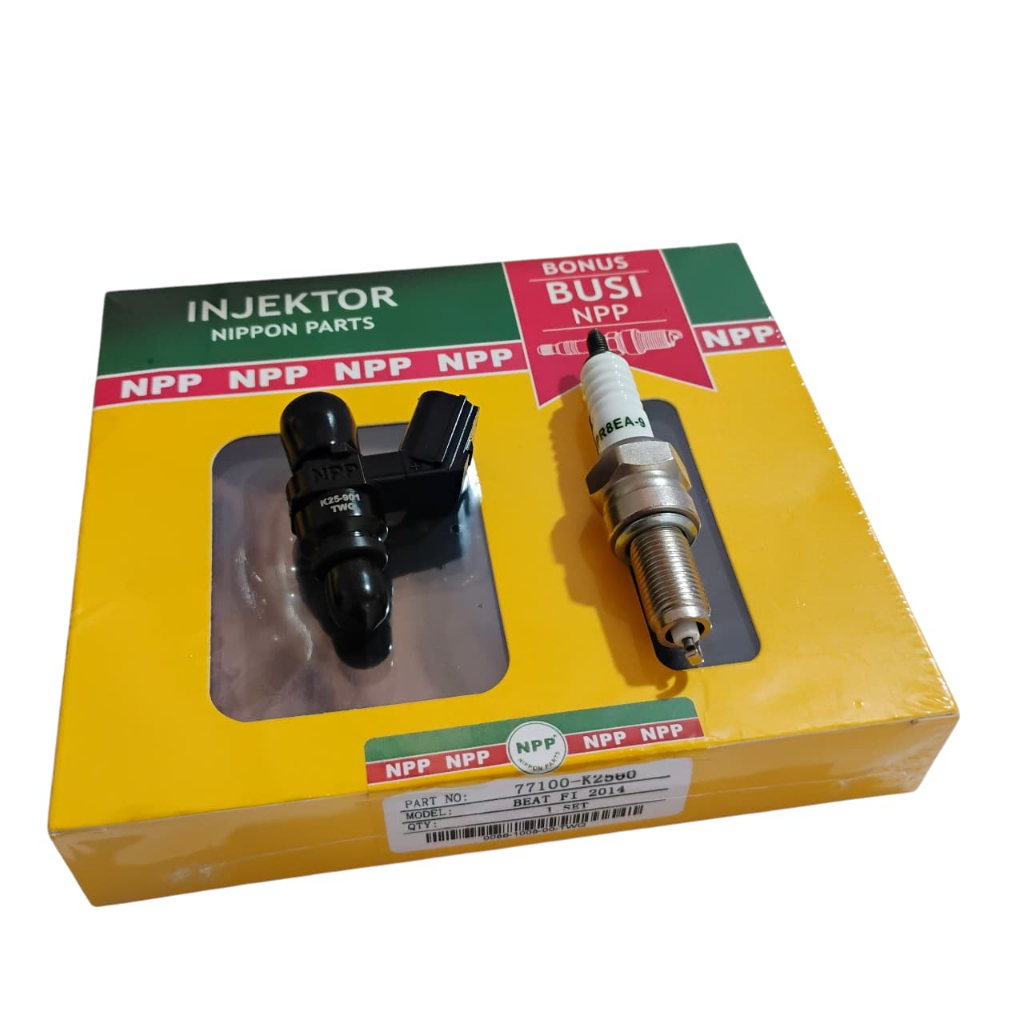Injector Kit Beat / Scoopy PGM FI 2012-2014 , Scoopy ESP 2015 77100-K2500 NPP - Injektor + Busi