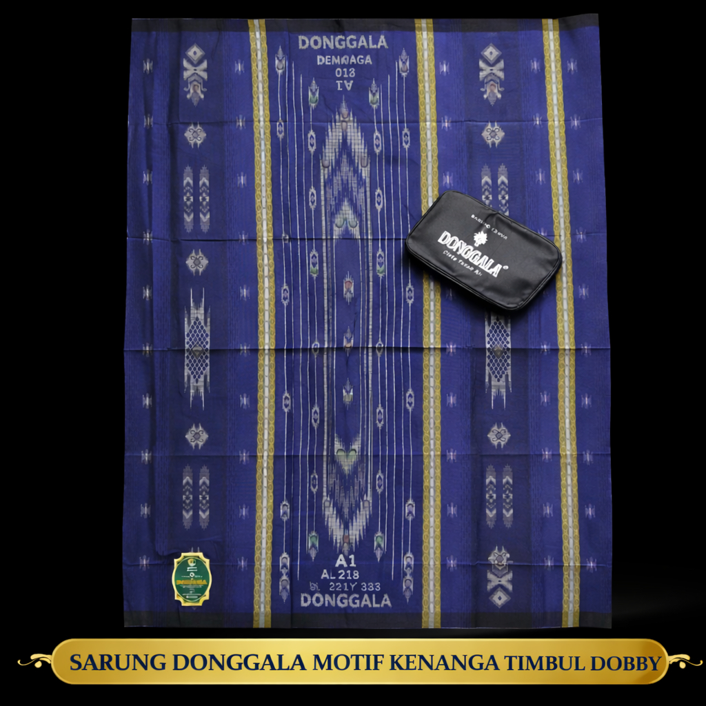 Sarung Donggala Asli motif Kenanga Timbul Dobby Produksi Habib Abdillah Alaydrus