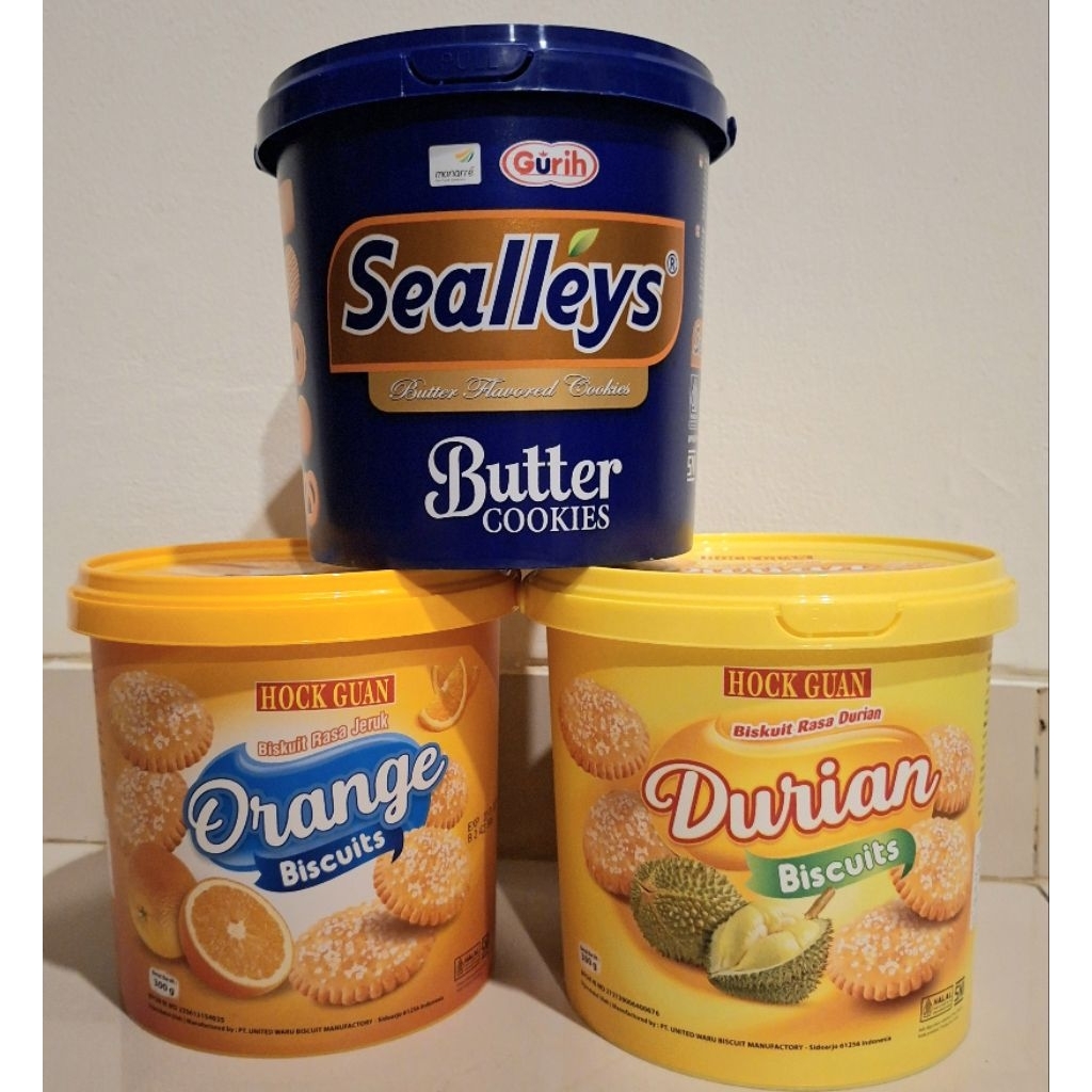 Hock Guan Biskuit Durian / Orange Biscuit - Sealleys Butter Cookies