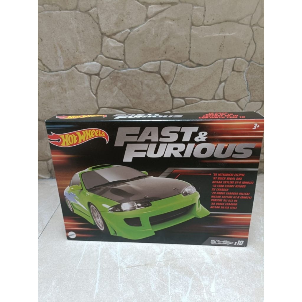 Hotwheels Box No Cars 10 packs Fast & Furious 1