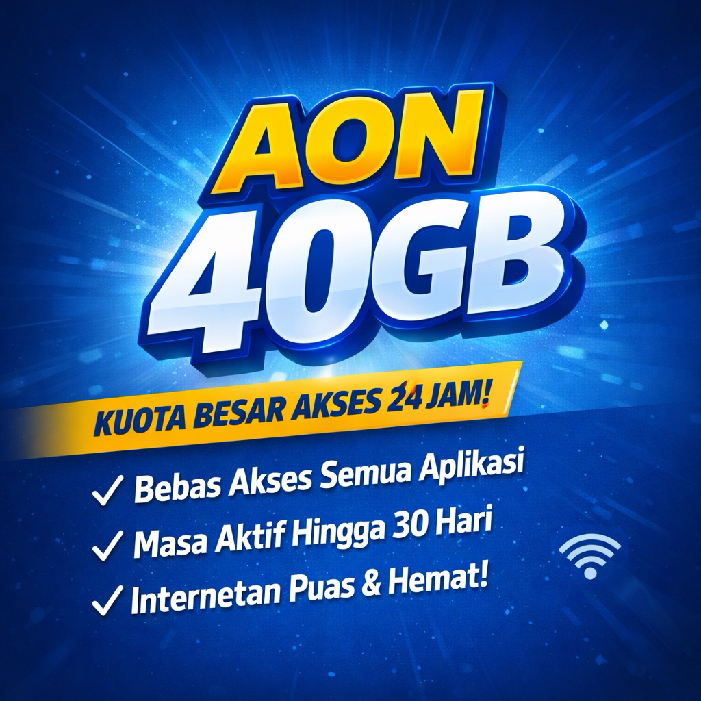 PROMO PAKET TRI AON 40+12 MENGIKUTI MASA AKTIF KARTU