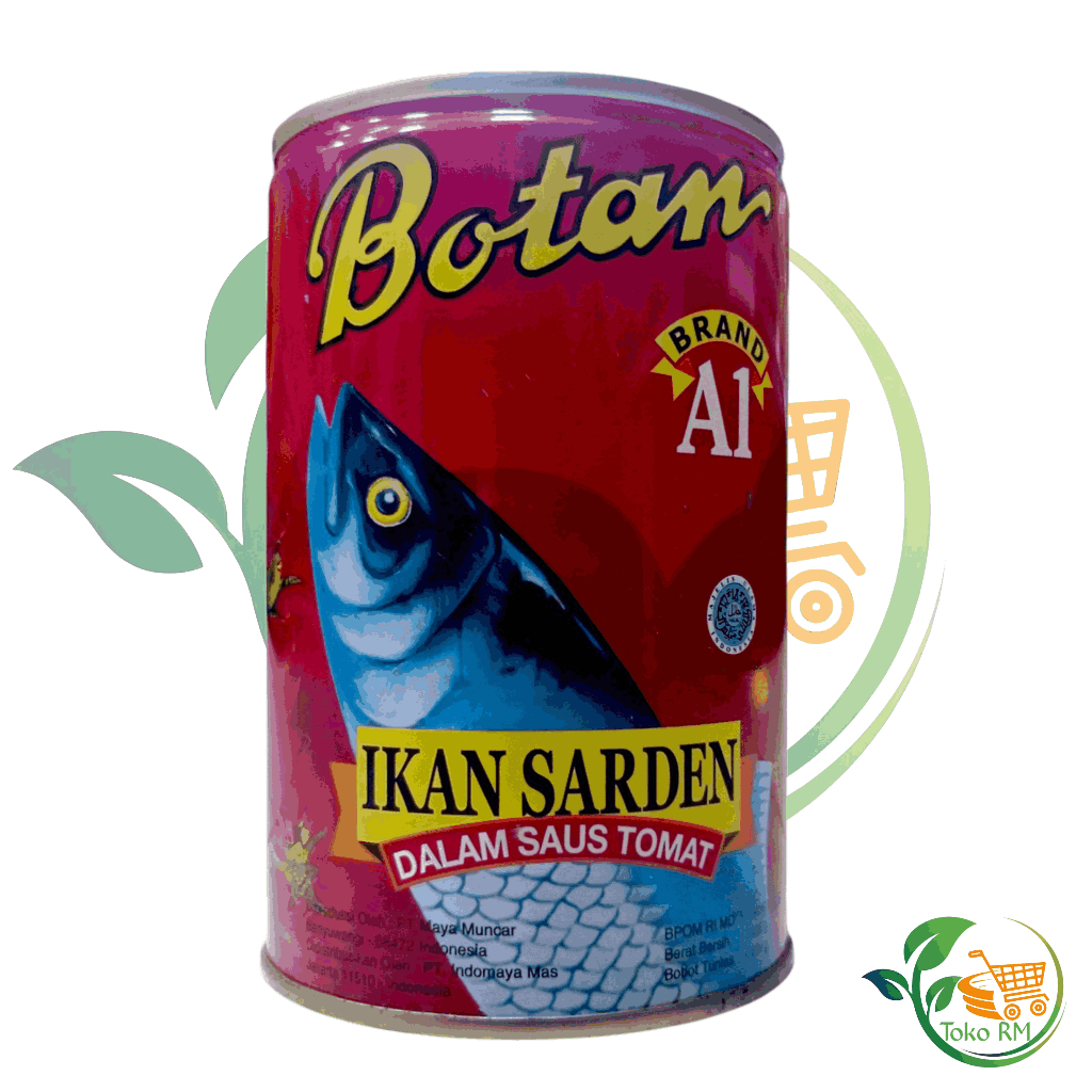 Botan kaleng sarden kemasan 425 gr