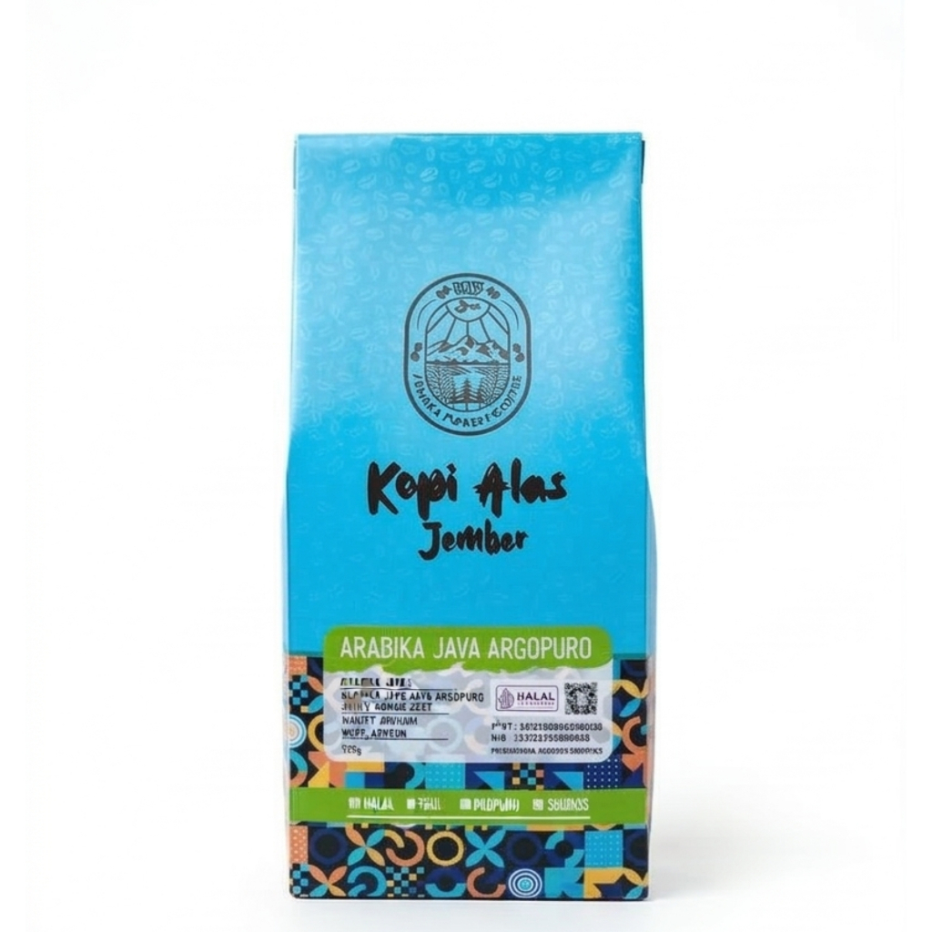 Kopi Alas Jember Arabika Java Argopuro 125g - Biji Kopi Bubuk Premium Arabica Single Origin Khas Jem