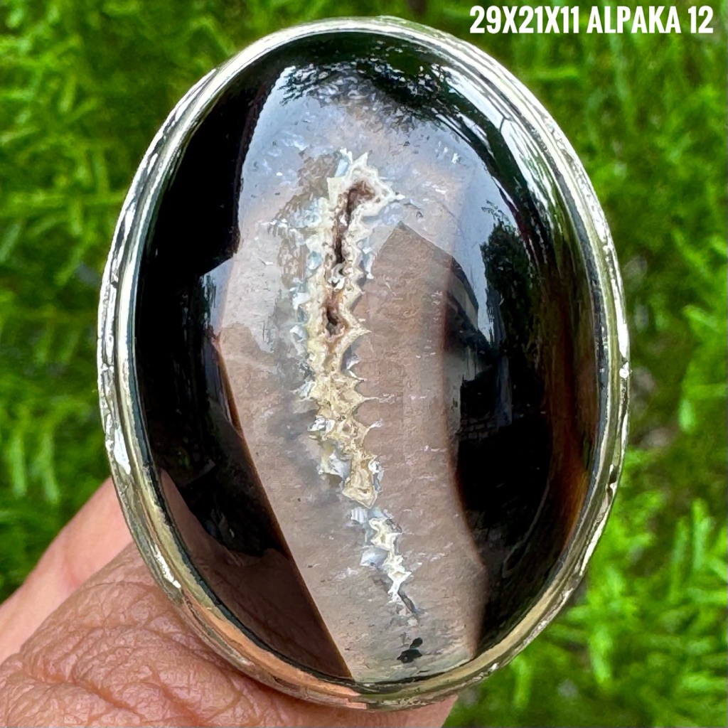Cincin Batu Akik Natural Sulaiman (Asli Alam)