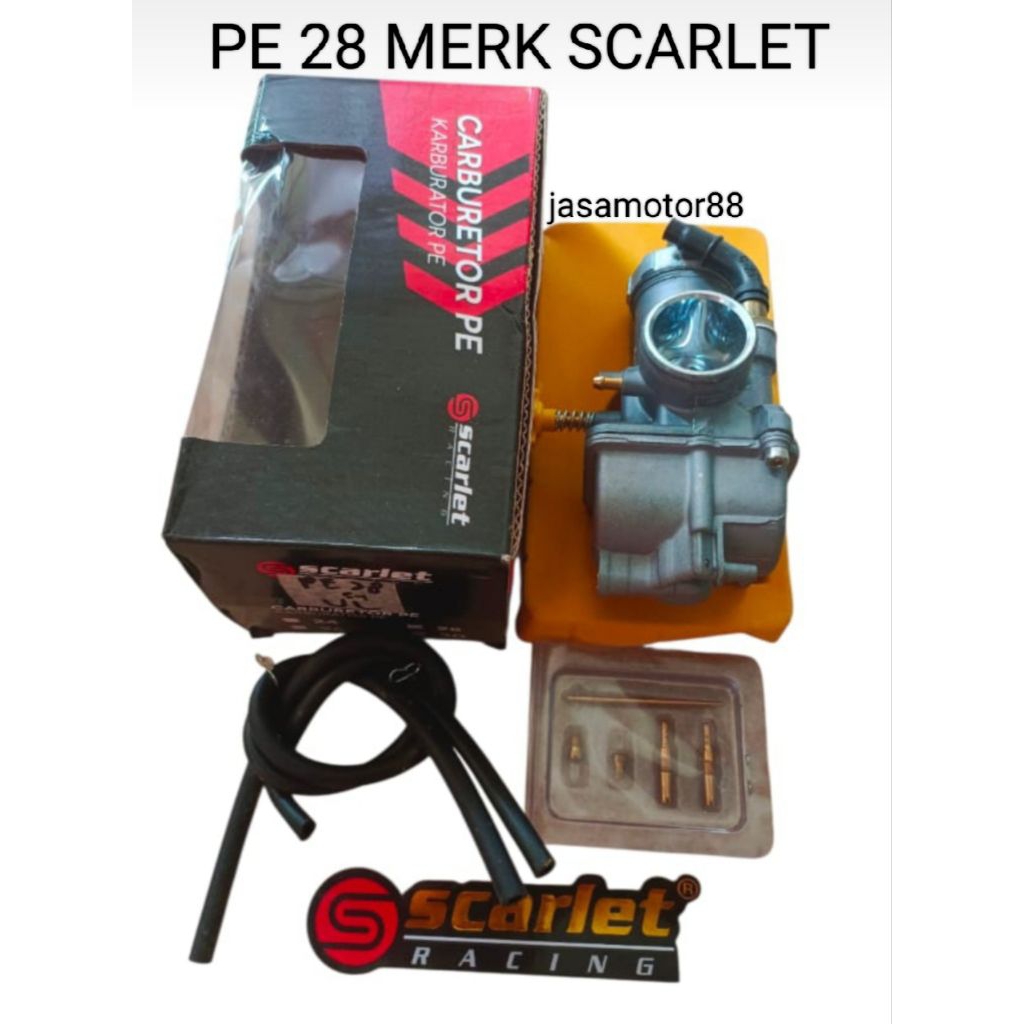 KARBURATOR PE 28 PE28 MERK SCARLET