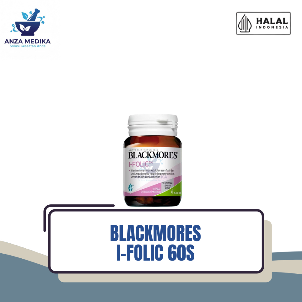 Blackmores I-Folic 60 Tablet - Membantu kebutuhan asam folat dan Promil