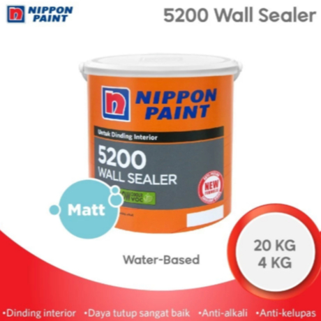 CAT DASAR TEMBOK ALKALI NIPPON WALL SEALER INTERIOR 5200 4KG DAN 20KG