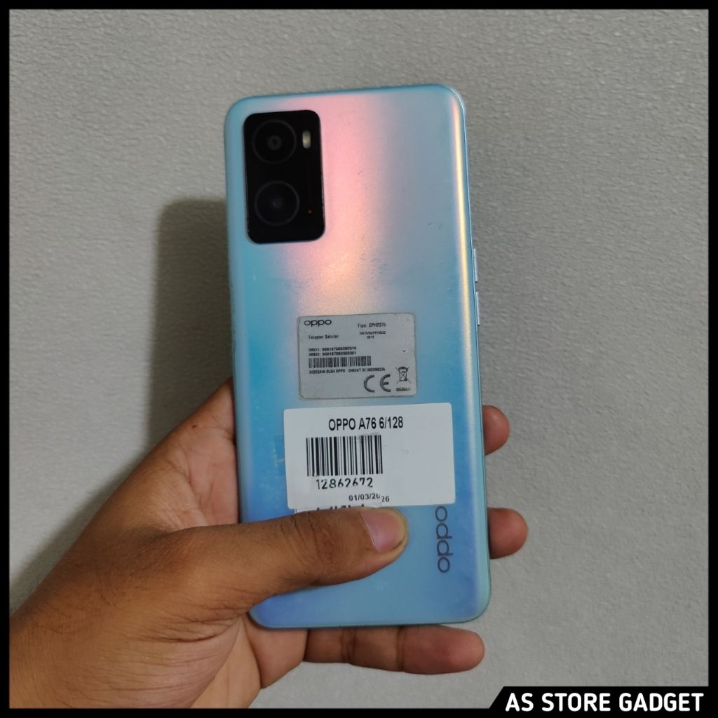 Oppo A76 6/128 Second Handphone