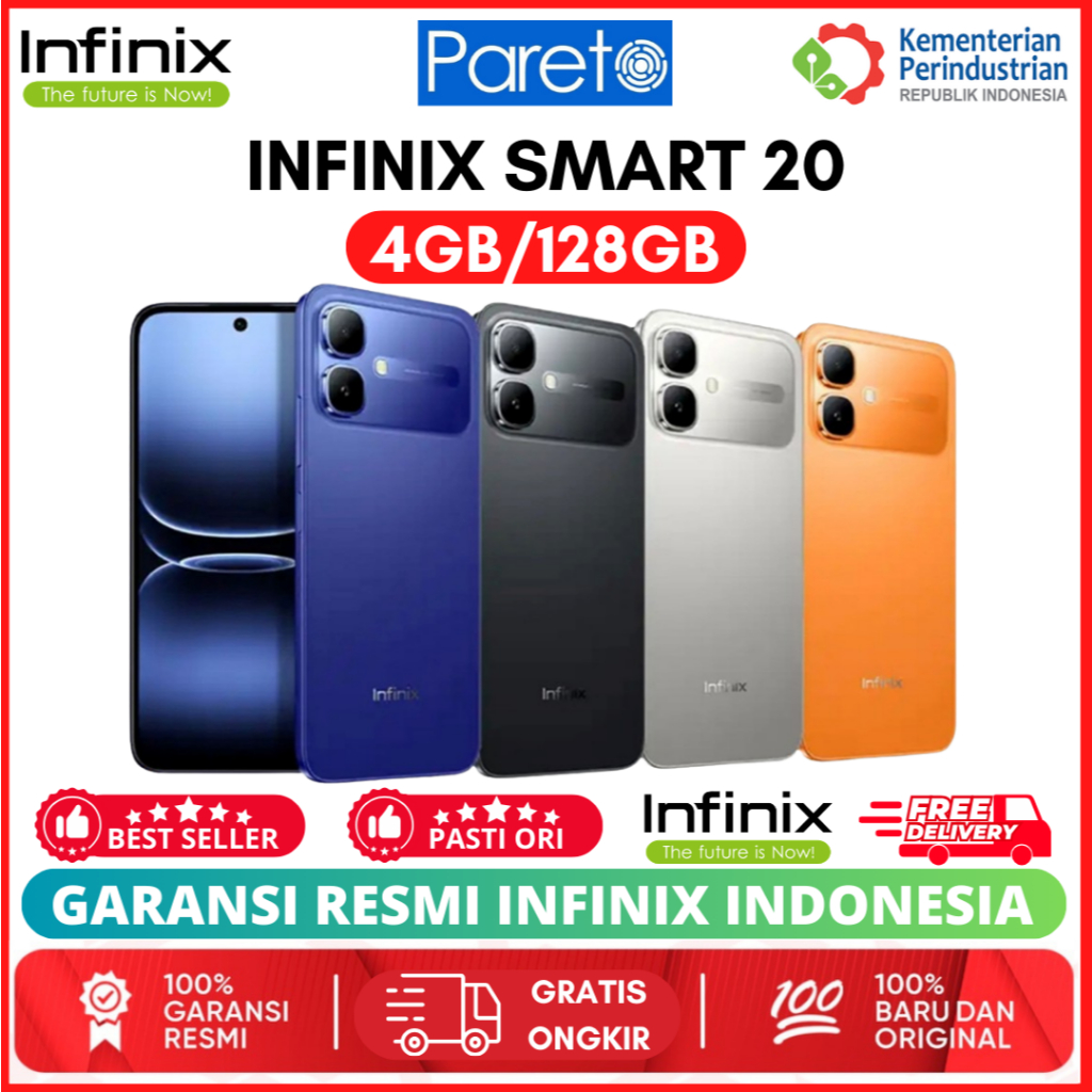 Infinix Smart 20 - 4GB 64GB/128GB - 6.78 inch 120Hz HD+/5200 mAh/NFC