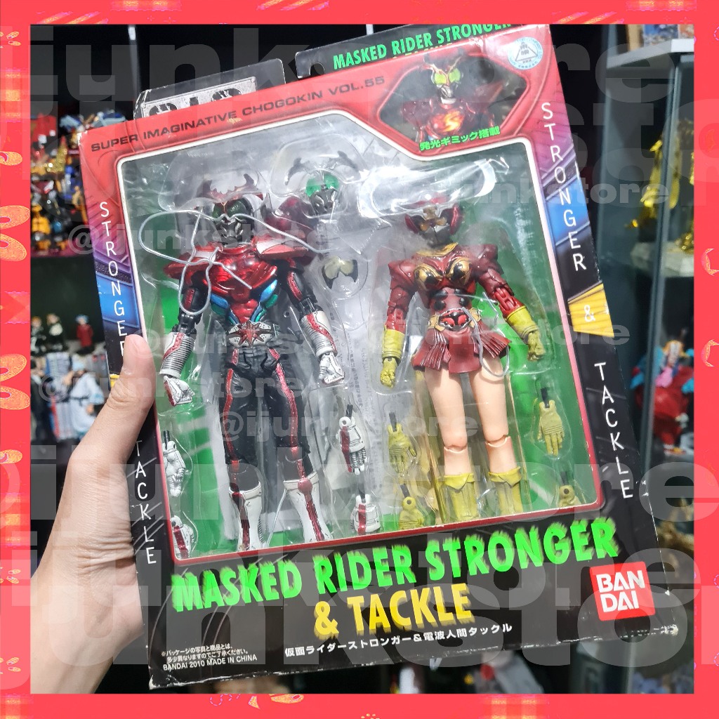 SIC Figure Kamen Rider Stronger & Tackle Set Original Bandai