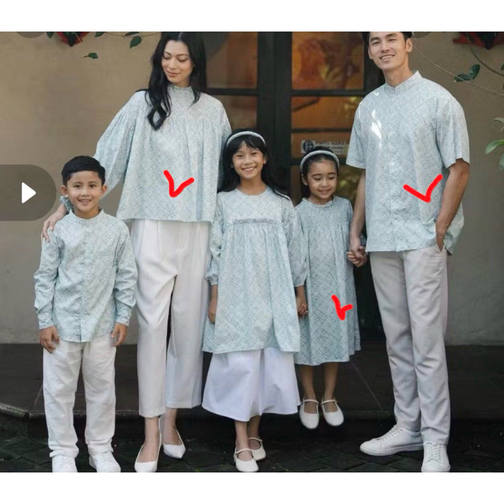 Preloved Baju Lebaran Family Set Beatrice Lewis