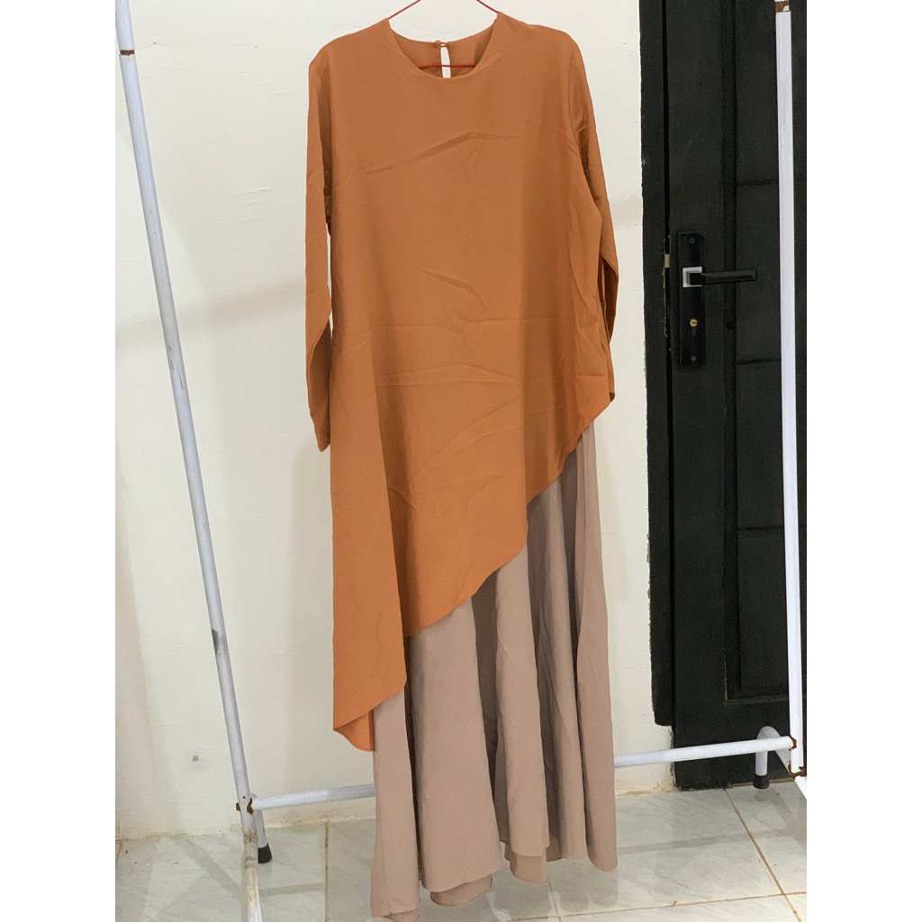 PL gamis branded pakaian pribadi,,,ukuran:LD:110,,PB:140