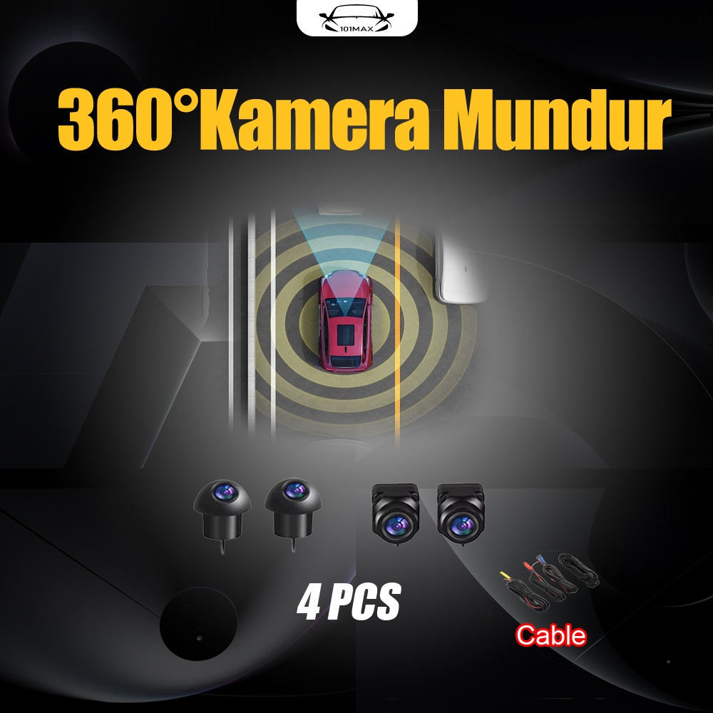 360°Kamera Mundur Mobil Waterproof Mundur Mobil Night Vision HD Terbaru Kamera Belakang Mundur AHD M