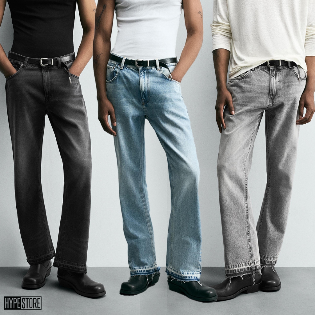 Hypestore Celana Jeans Pria Zaara Men Flare Fit Jeans