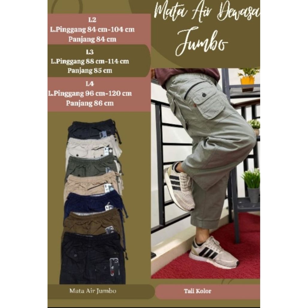 sirwal celana sunnah mata air size jumbo