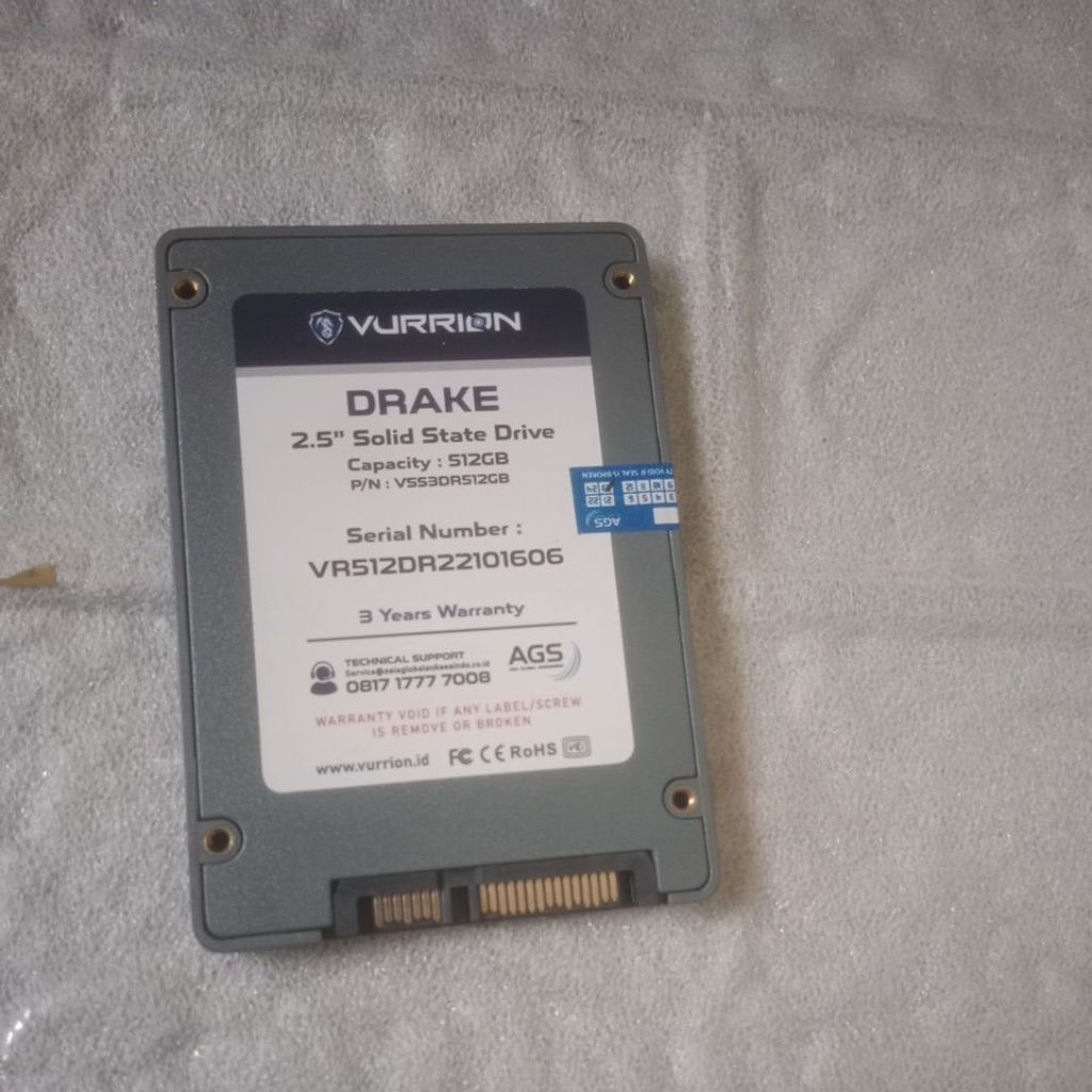 ssd sata 512gb (rusak)