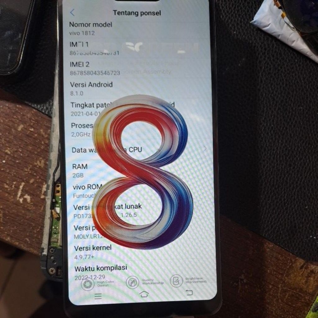 mesin vivo y81 normal.