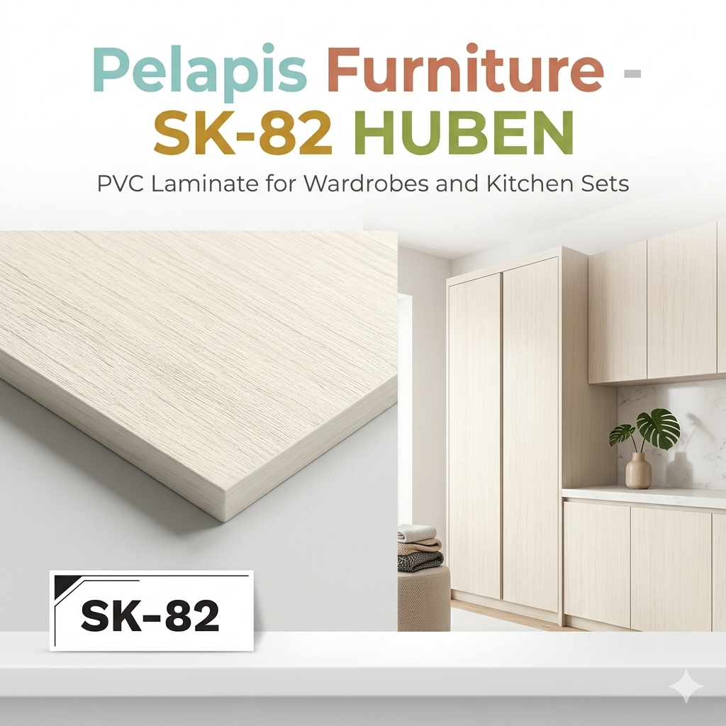 Taco Sheet / Huben Sheet SK-82 / Deco Sheet Pelapis Furniture Lemari Meja Per Meter (Motif Kayu & Po