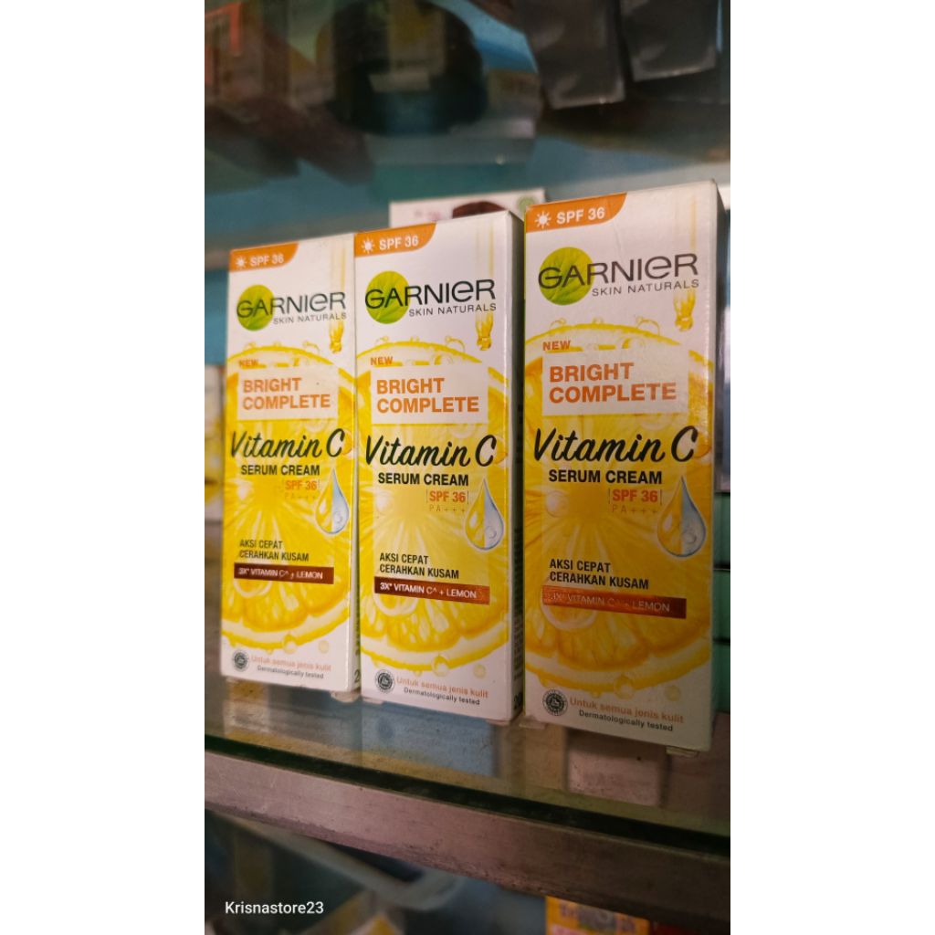 serum cream spf 36 garnier kemasan lama