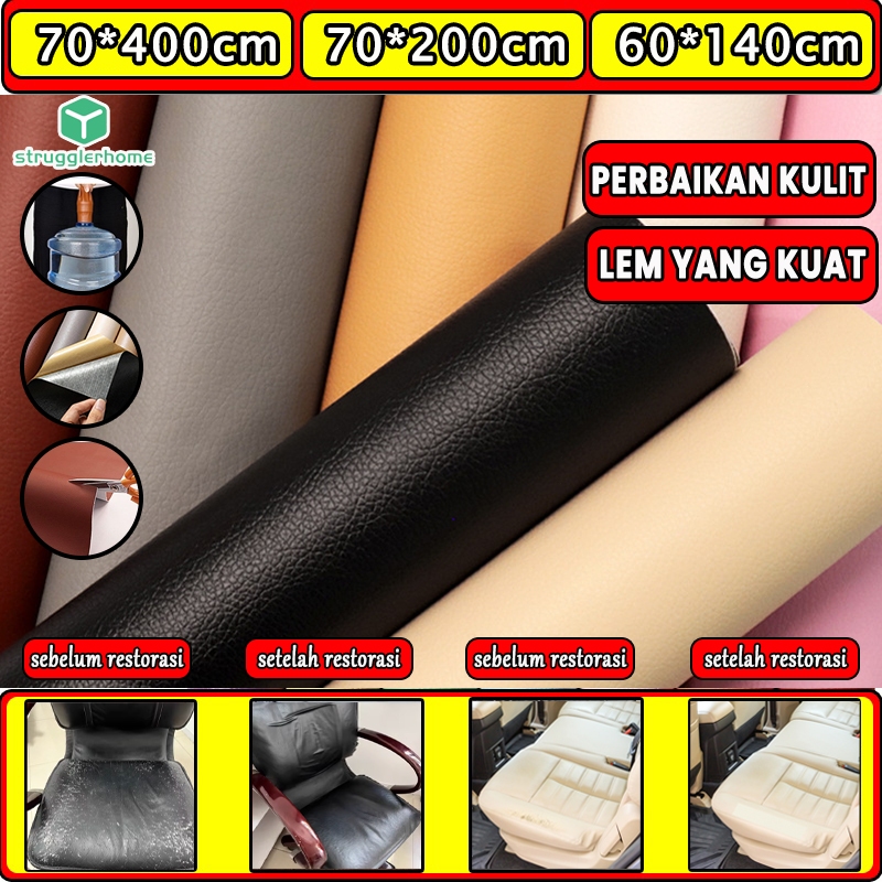 [Lem otomatis yang kuat] perbaikan kulit stiker kursi kulit sticker kulit jeruk kulit tambal jok mot