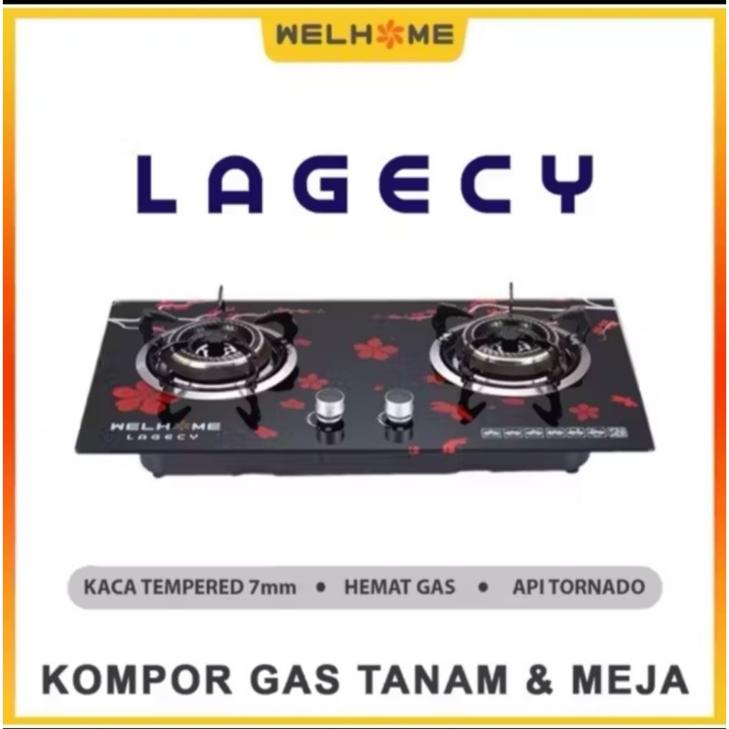 kompor tanam welhome 2 tungku