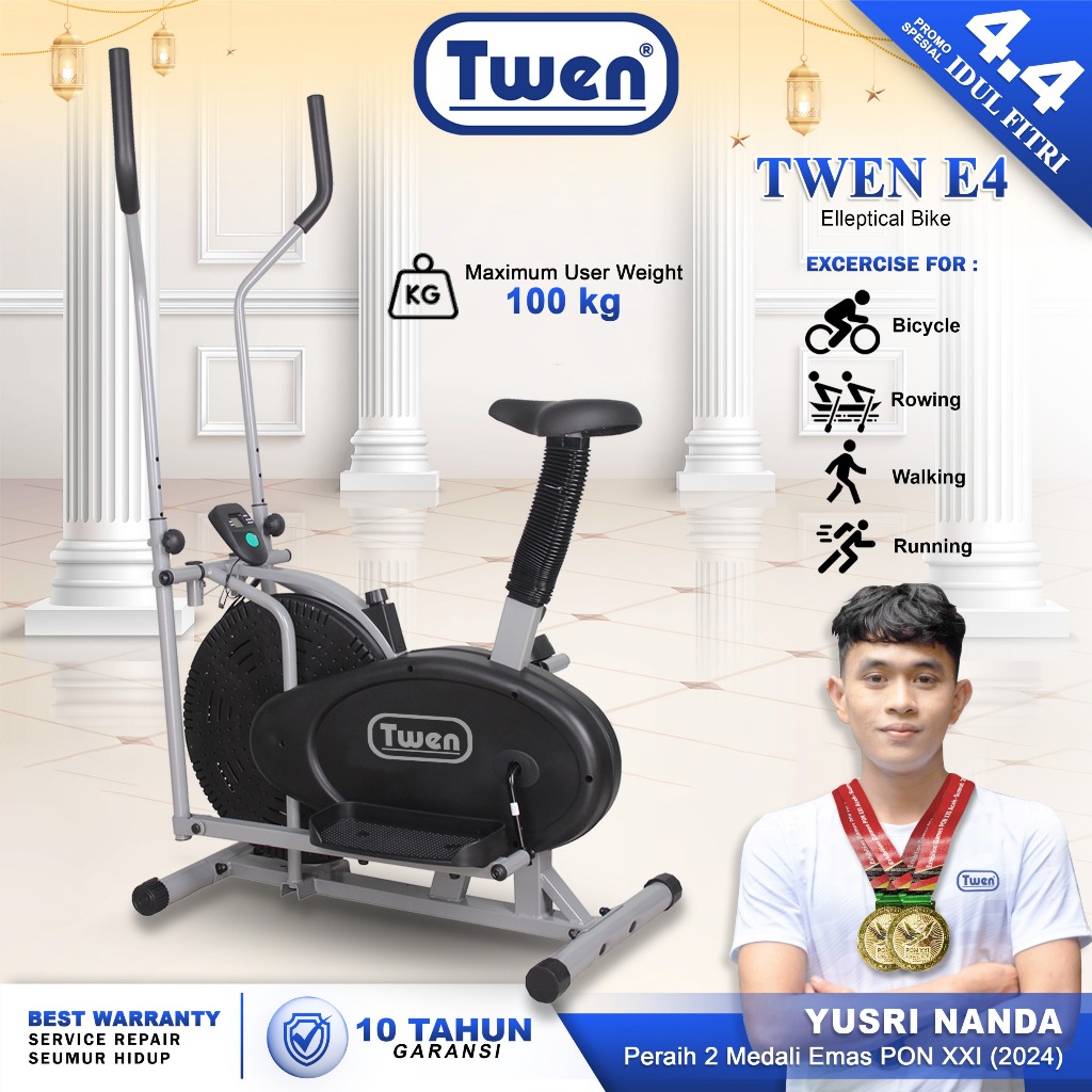 TWEN Model E4N - Sepeda Statis Elektrik