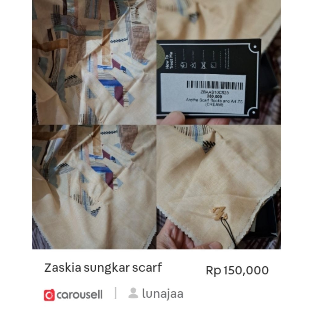 Zaskia sungkar scarf