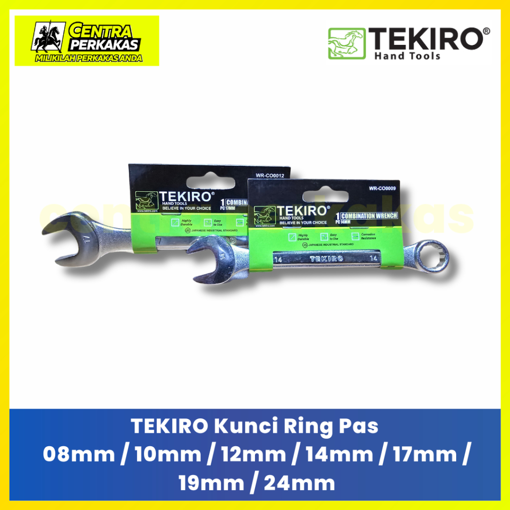 TEKIRO Kunci Ring Pas Satuan Combination Wrench Original