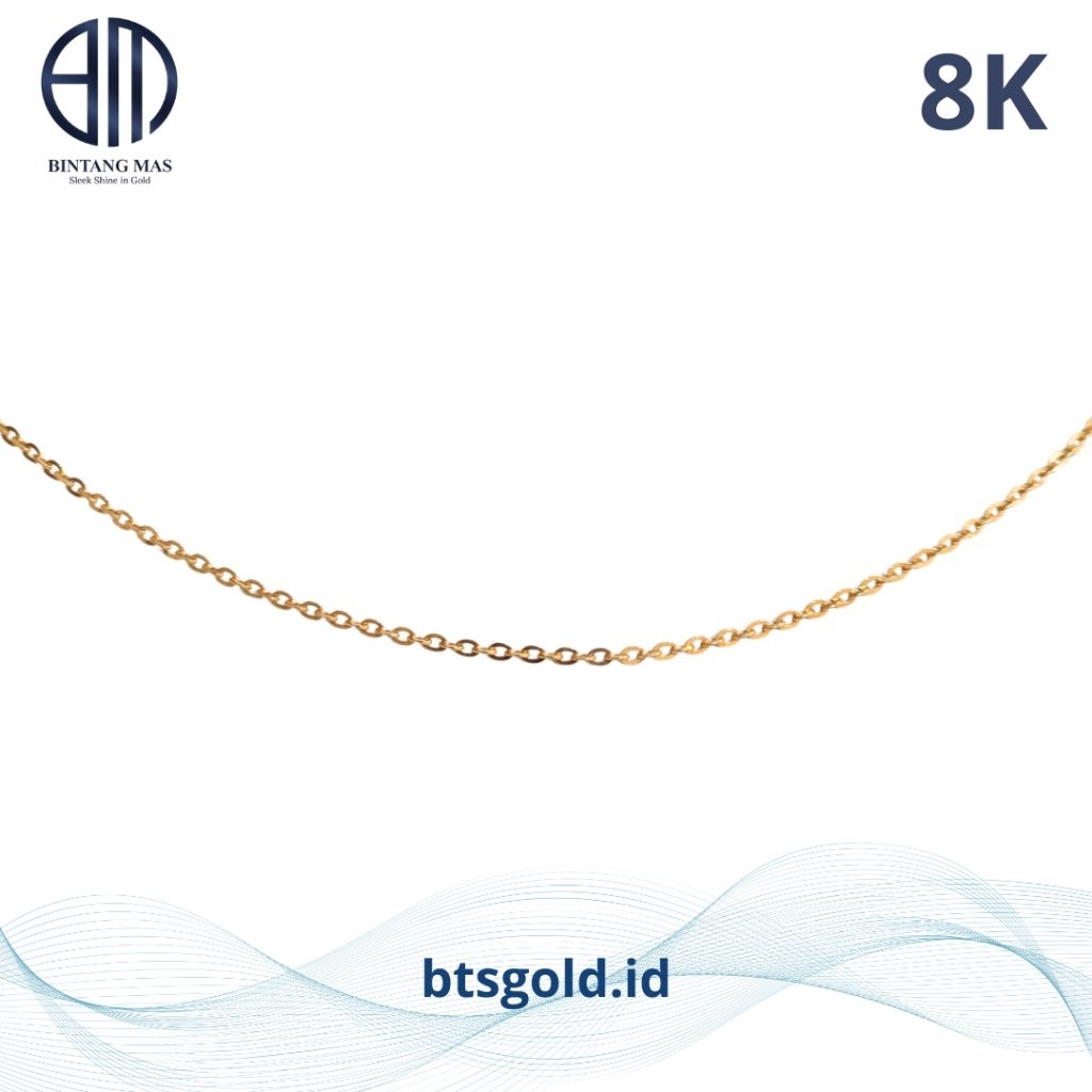 Kalung Emas Jeddar Model Serut Polos | 8K