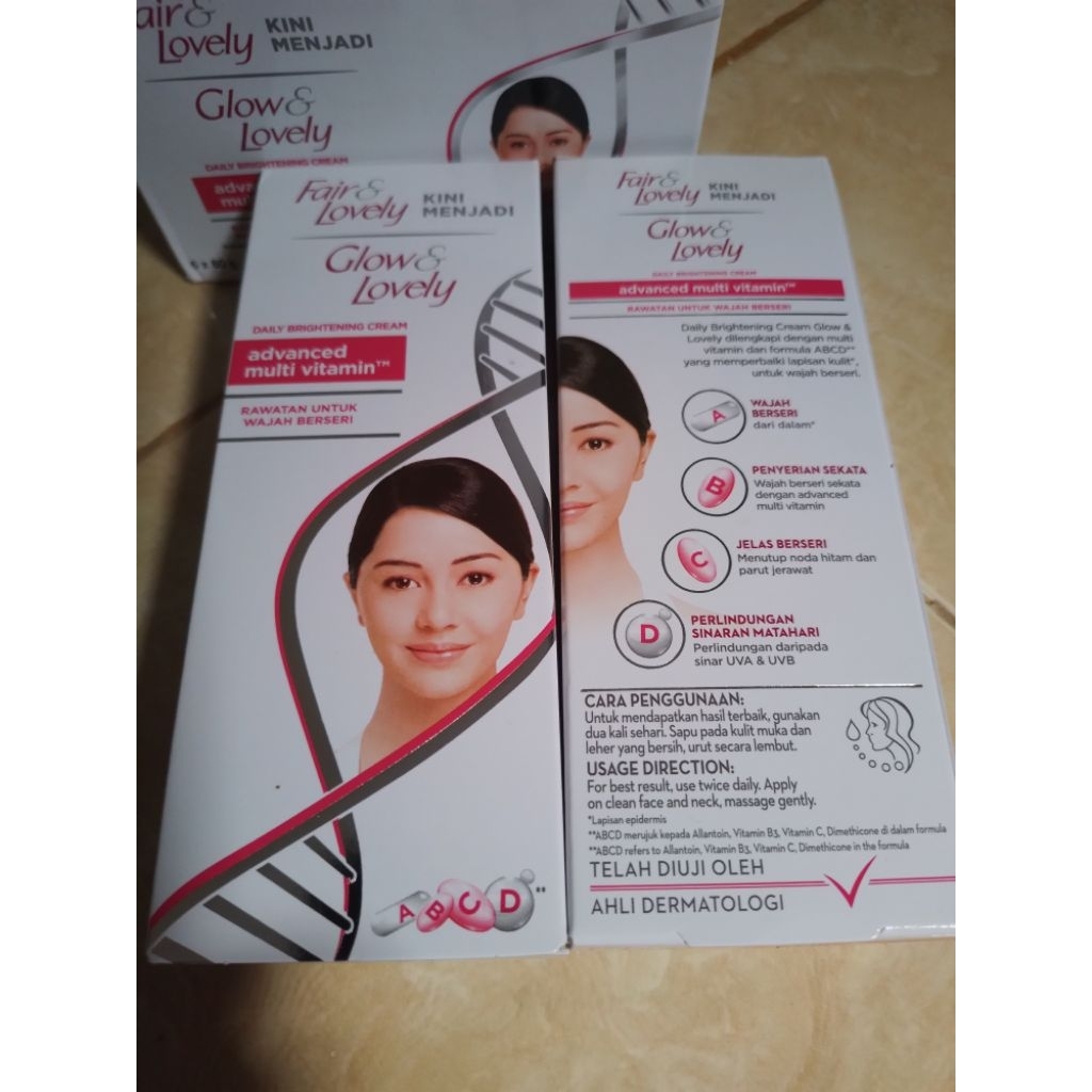 Fair & Lovely / Glow & Lovely 100% Asli Import Malaysia