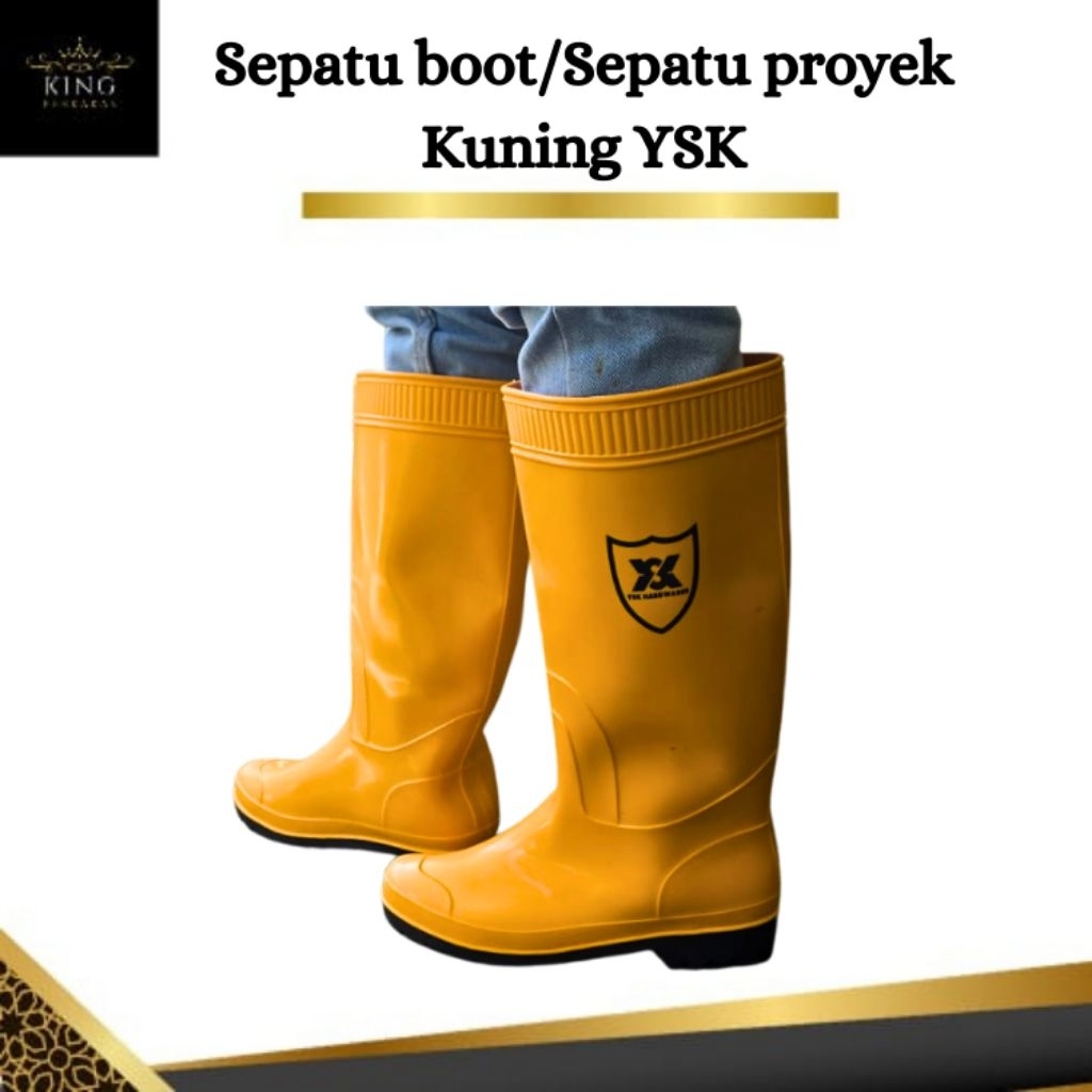 Safety Boot Kuning/Sepatu Proyek Kuning