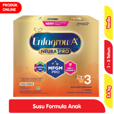 Enfagrow 3 Vanila 3600gr Exp 06 2027