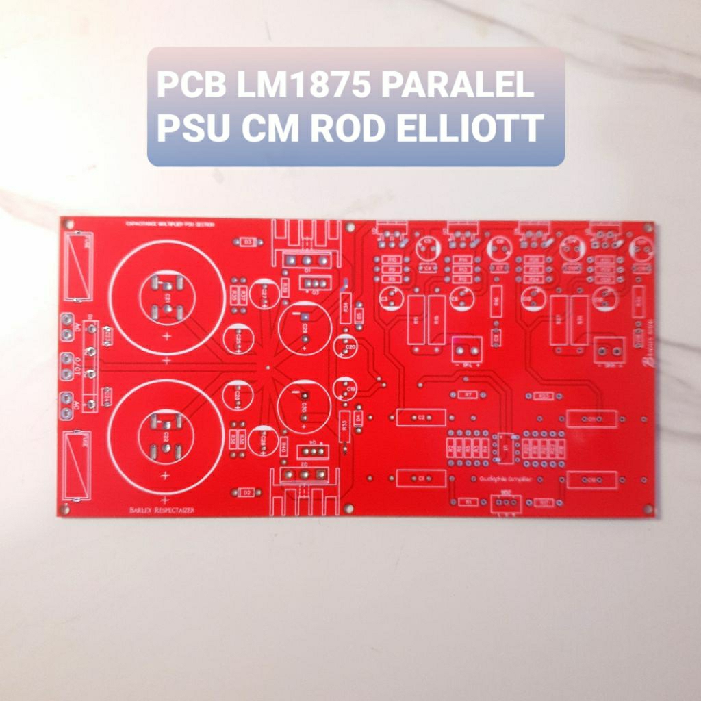 PCB Ampli LM1875 Paralel Dengan PSU Capacitance Multiplier