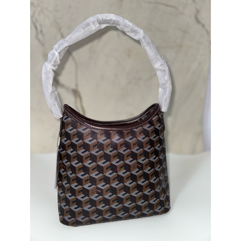 (PS Hgr) ChristyNg Alesso Mini Hobo Bag 100% Original Malaysia (Ready Chestnut Brown,Pink and Black)