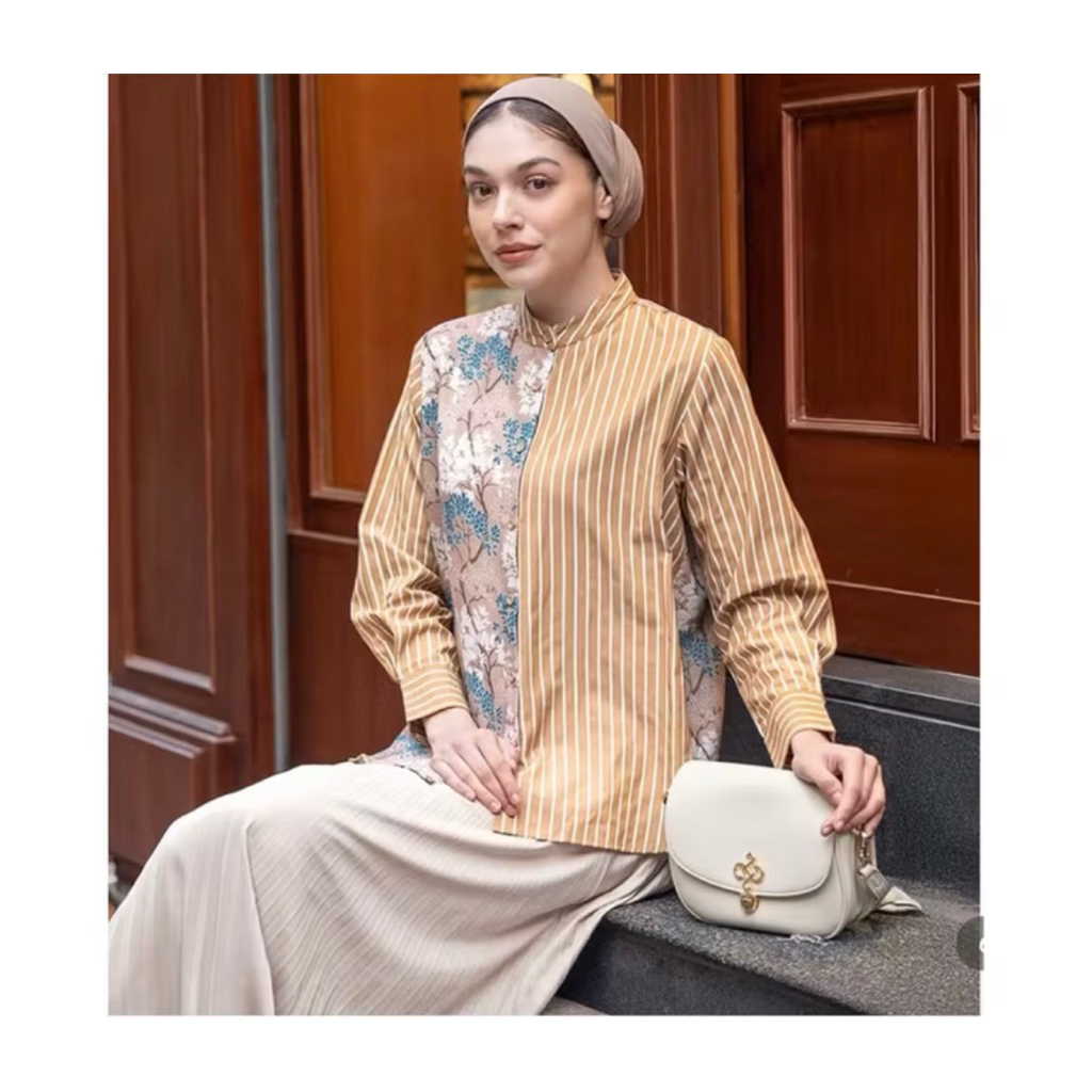 Heaven Lights Hasya Shirt/Kaia Scarf/Reina Crop Jacket/Alesha Shirt Azzure Basic Denim Skirt M/Aiza 