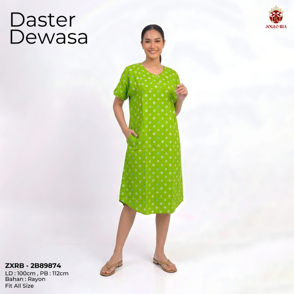 Daster Batik Wanita Dewasa Rayon | Baju Rumah Wanita Motif Cantik Nyaman Seharian Ria Batik Solo