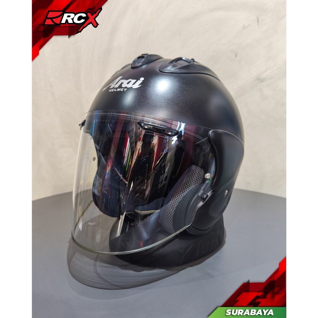HELM Arai VZ-Ram Flat Black Bekas 2ND Original