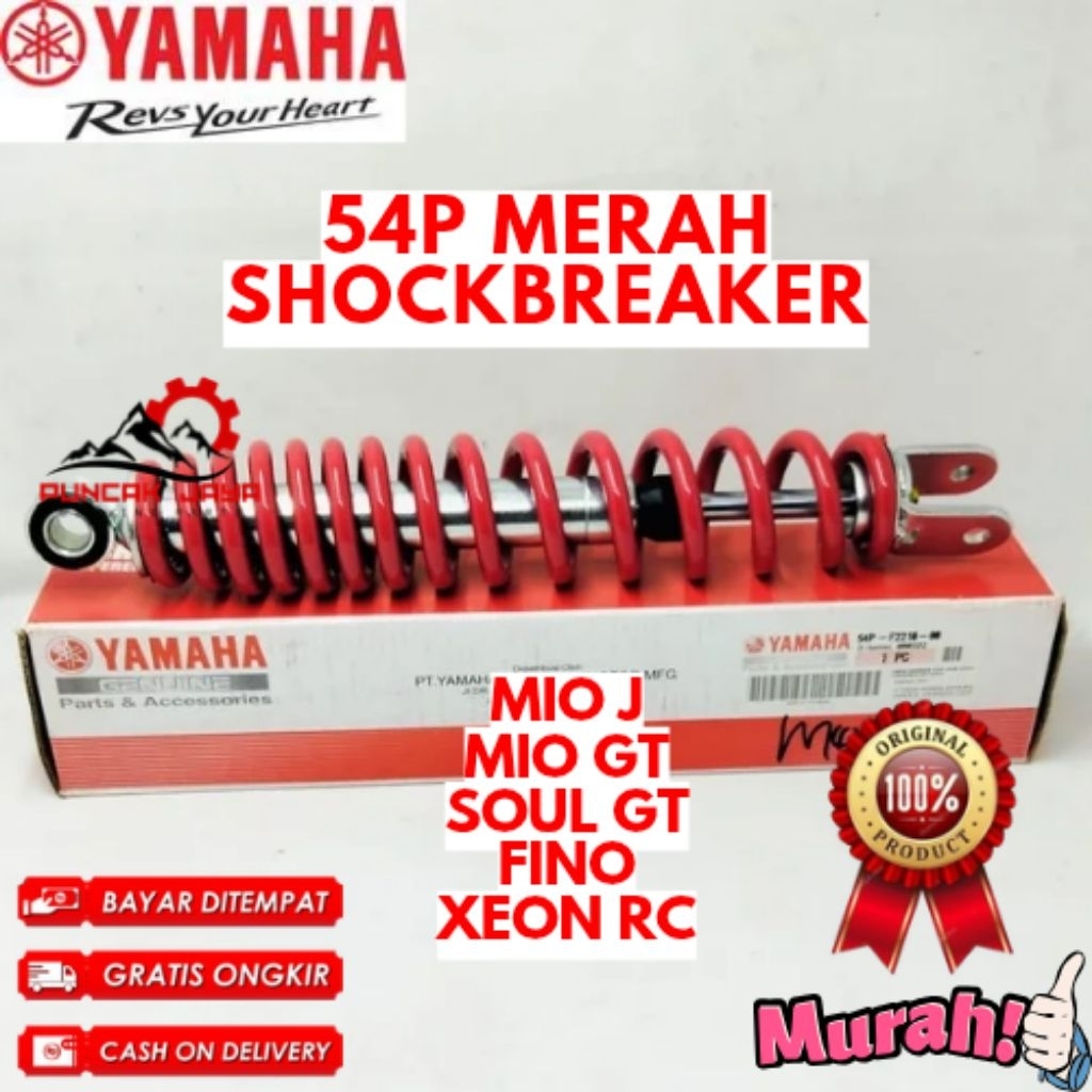 SHOCKBREAKER ORIGINAL YAMAHA KODE 54P MERAH, SHOCKBREAKER MIO J, SHOCKBREAKER MIO GT, SHOCKBREAKER S