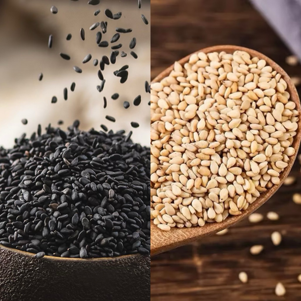 100GR Wijen Putih Sangrai | Wijen Hitam Sangrai | Wijen Panggang | Sesame Seeds Roasted | Topping Ku