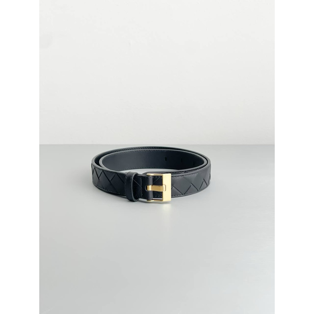 BV Intrecciato Belt Black GHW